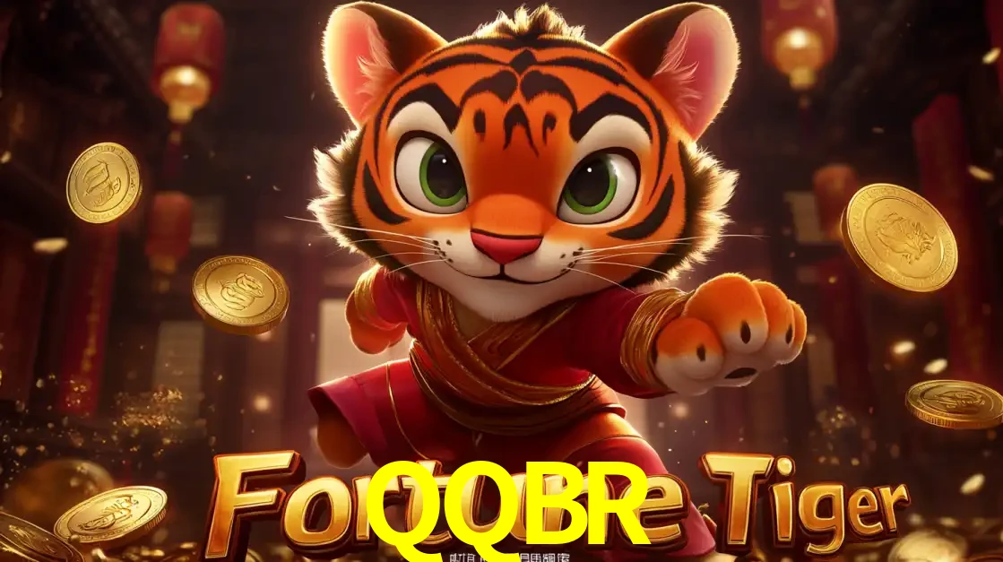 O carismático mascote do jogo de slot Fortune Tiger, um tigre fofo em pose de artes marciais, pronto para trazer sorte e multiplicadores de ganhos no cassino online QQBR.